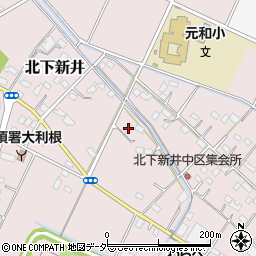 埼玉県加須市北下新井665周辺の地図