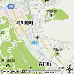 岐阜県高山市宗猷寺町34周辺の地図