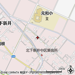 埼玉県加須市北下新井667周辺の地図
