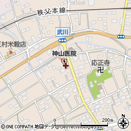 神山医院周辺の地図