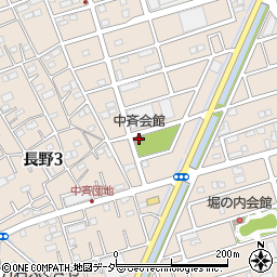 中斉会館周辺の地図