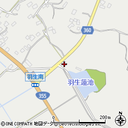 茨城県行方市羽生1717周辺の地図