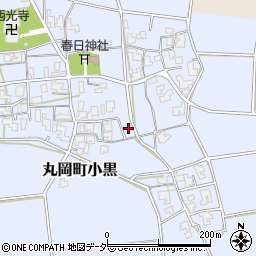 福井県坂井市丸岡町小黒周辺の地図