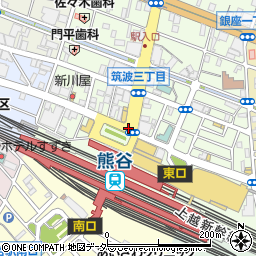 熊谷駅周辺の地図