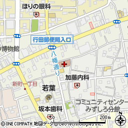 行田郵便局周辺の地図