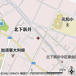 埼玉県加須市北下新井602周辺の地図