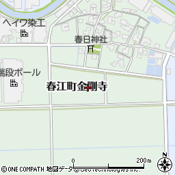 福井県坂井市春江町金剛寺周辺の地図