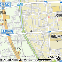 高山岡本郵便局周辺の地図