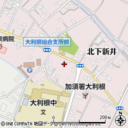 埼玉県加須市北下新井1697-1周辺の地図