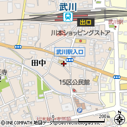 埼玉県深谷市田中159周辺の地図