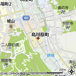 岐阜県高山市島川原町周辺の地図