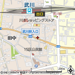 埼玉県深谷市田中44周辺の地図