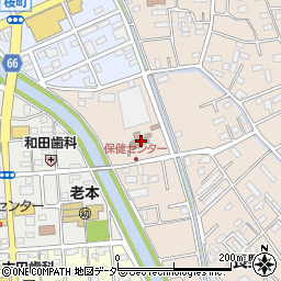 行田市役所　保健センター周辺の地図
