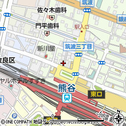 タイムズ熊谷筑波第１２駐車場周辺の地図