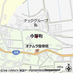福井県福井市小野町周辺の地図