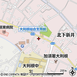 埼玉県加須市北下新井1693-2周辺の地図