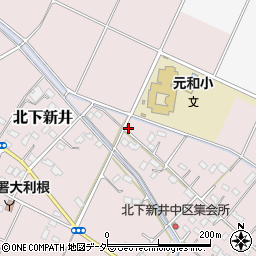 埼玉県加須市北下新井524周辺の地図