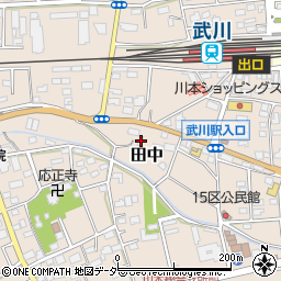 埼玉県深谷市田中171周辺の地図