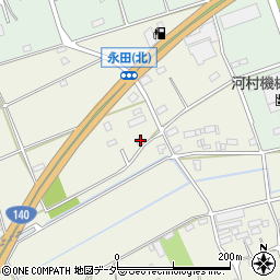 埼玉県深谷市永田2122周辺の地図