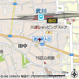 埼玉県深谷市田中58周辺の地図