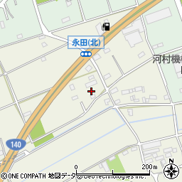 埼玉県深谷市永田2121周辺の地図