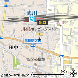 埼玉県深谷市田中53周辺の地図