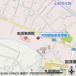 埼玉県加須市北下新井1686周辺の地図