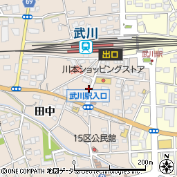 埼玉県深谷市田中66周辺の地図
