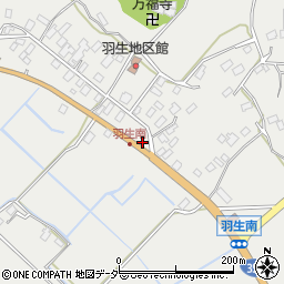 茨城県行方市羽生621周辺の地図