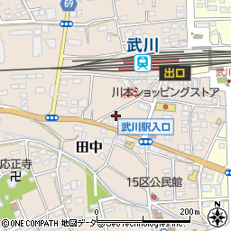 埼玉県深谷市田中62周辺の地図
