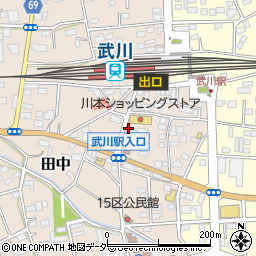 埼玉県深谷市田中55周辺の地図