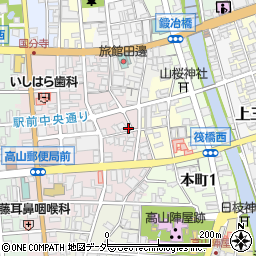 岐阜県高山市花川町3-6周辺の地図