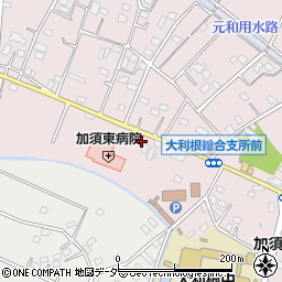 埼玉県加須市北下新井1664周辺の地図