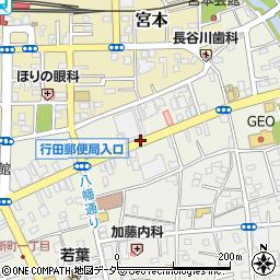 埼玉県行田市行田周辺の地図