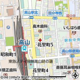 株式会社十六銀行　高山駅前外貨両替ショップ周辺の地図