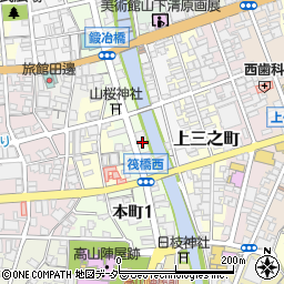 中田薬店　高山補聴器センター周辺の地図