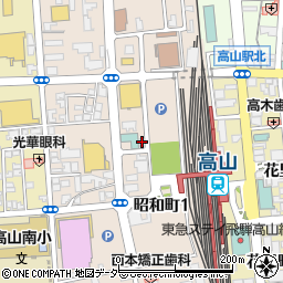 カースタレンタカー高山駅前店周辺の地図