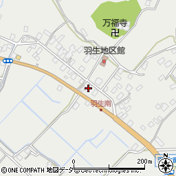 茨城県行方市羽生625周辺の地図