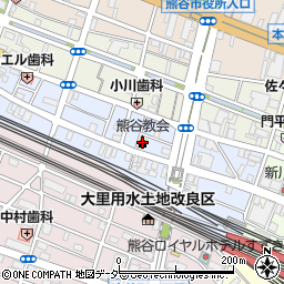 日本基督教団熊谷教会周辺の地図