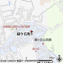 岐阜県高山市緑ケ丘町周辺の地図