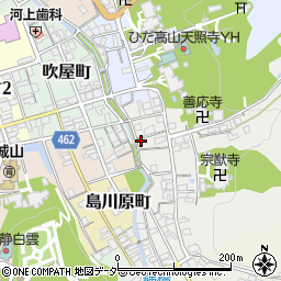 岐阜県高山市宗猷寺町65周辺の地図
