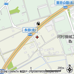 埼玉県深谷市永田2114周辺の地図