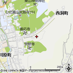岐阜県高山市宗猷寺町203周辺の地図