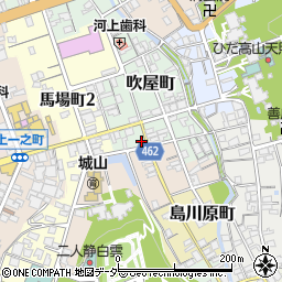 岐阜県高山市吹屋町60-5周辺の地図
