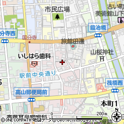 岐阜県高山市花川町周辺の地図