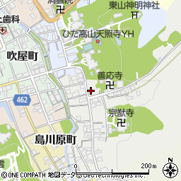 岐阜県高山市宗猷寺町157周辺の地図