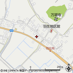 茨城県行方市羽生629周辺の地図