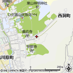 岐阜県高山市宗猷寺町195周辺の地図