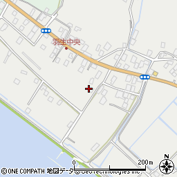 茨城県行方市羽生142周辺の地図