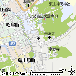 岐阜県高山市宗猷寺町81周辺の地図